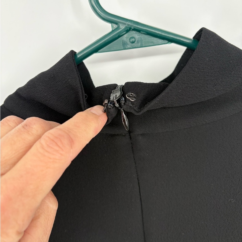 BANANA REPUBLIC CREPE MOCK-NECK MIDI DRESS - Picture 10 of 15